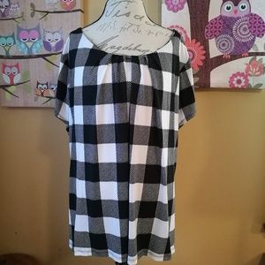 Black and white shirt